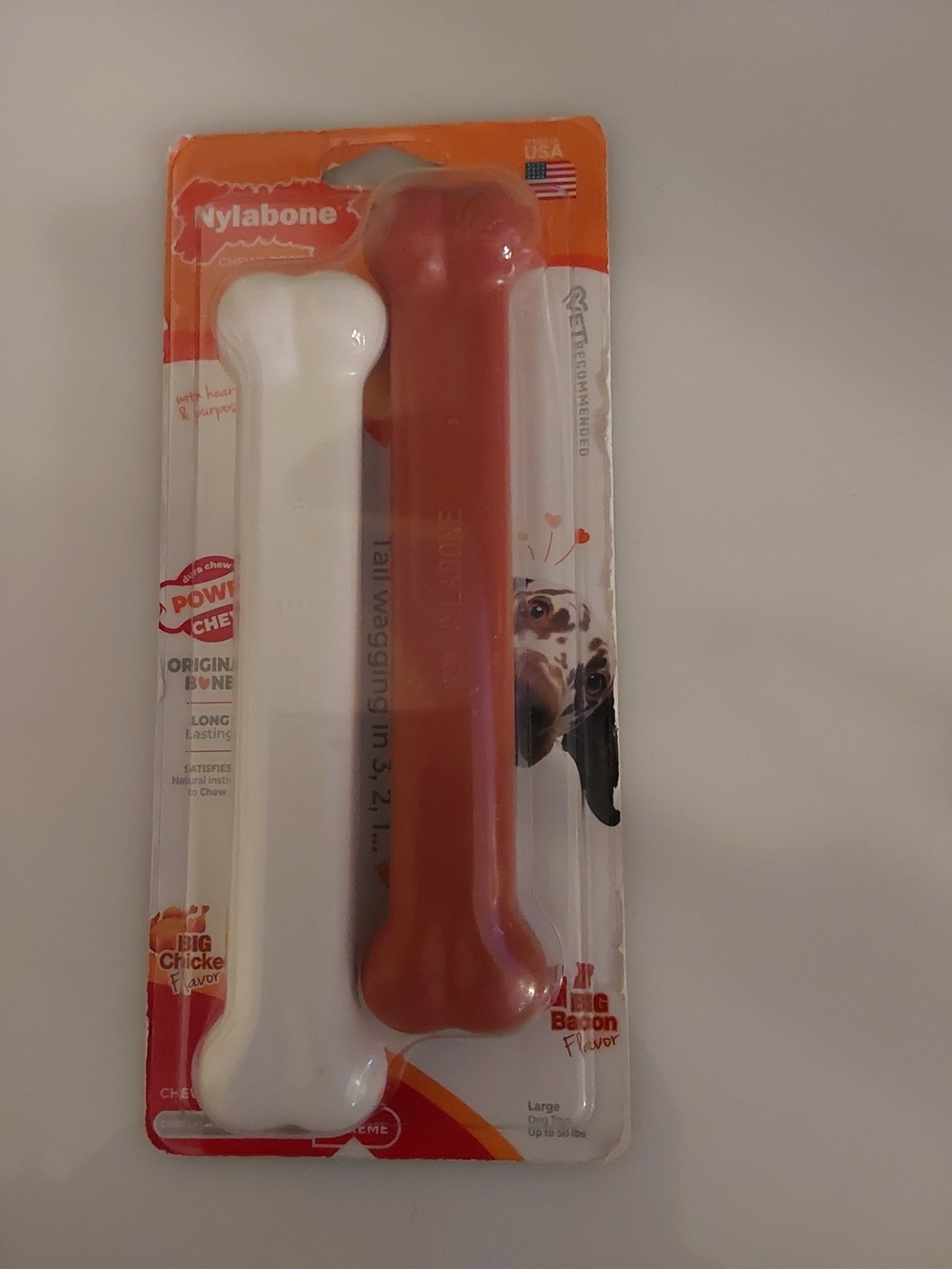 2 Pack Power Chew Flavored Durable Dog Toy (46